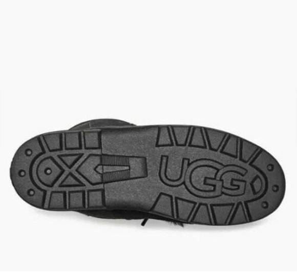 New Ugg MUKLUK REVIVAL 10 Black Leather Suede Fur Sheepskin Wm Boots Eu 41 $240 - Picture 6 of 6